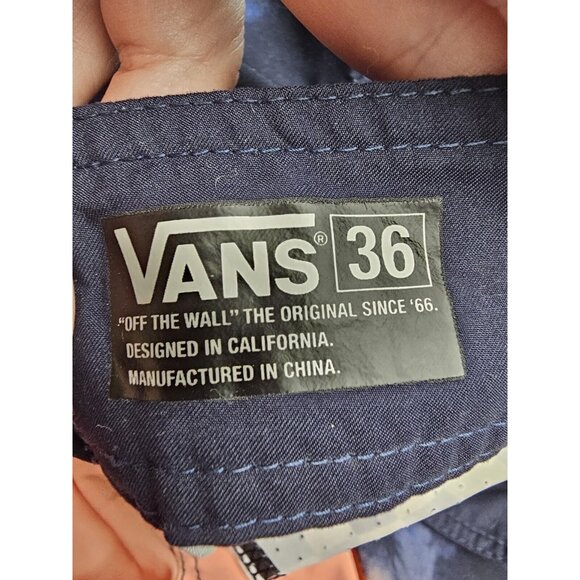 Vans Colorful Tie Dye Swim Board Shorts Men's Size 36 Blue Pink Inseam 8" - Picture 4 of 6